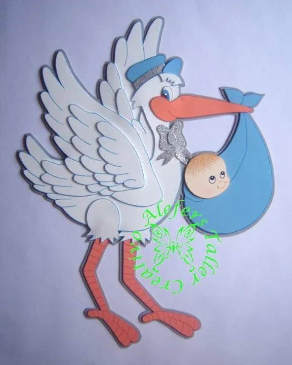 Moldes cigueña en foami - Imagui | baby shower | Pinterest | Búsqueda