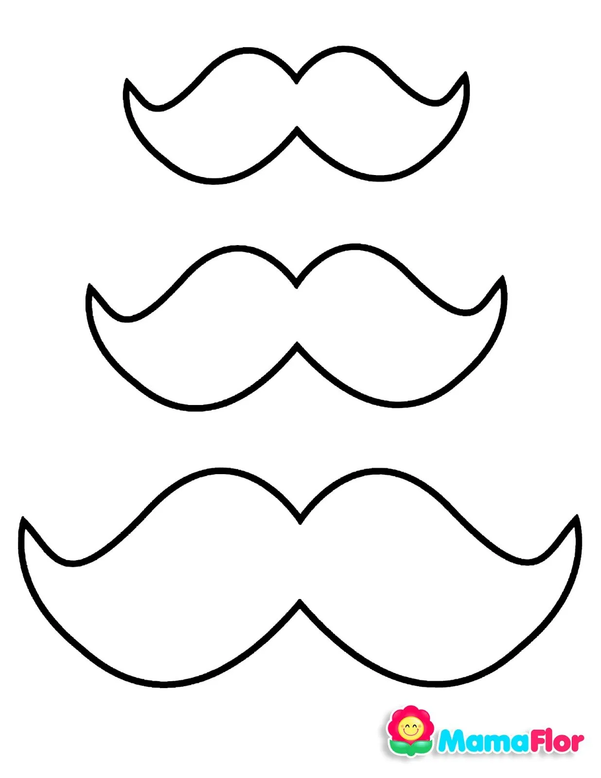 Moldes para Decoración Día del Padre: Bigotes, Corbatas, Sombrero -  MamaFlor.com