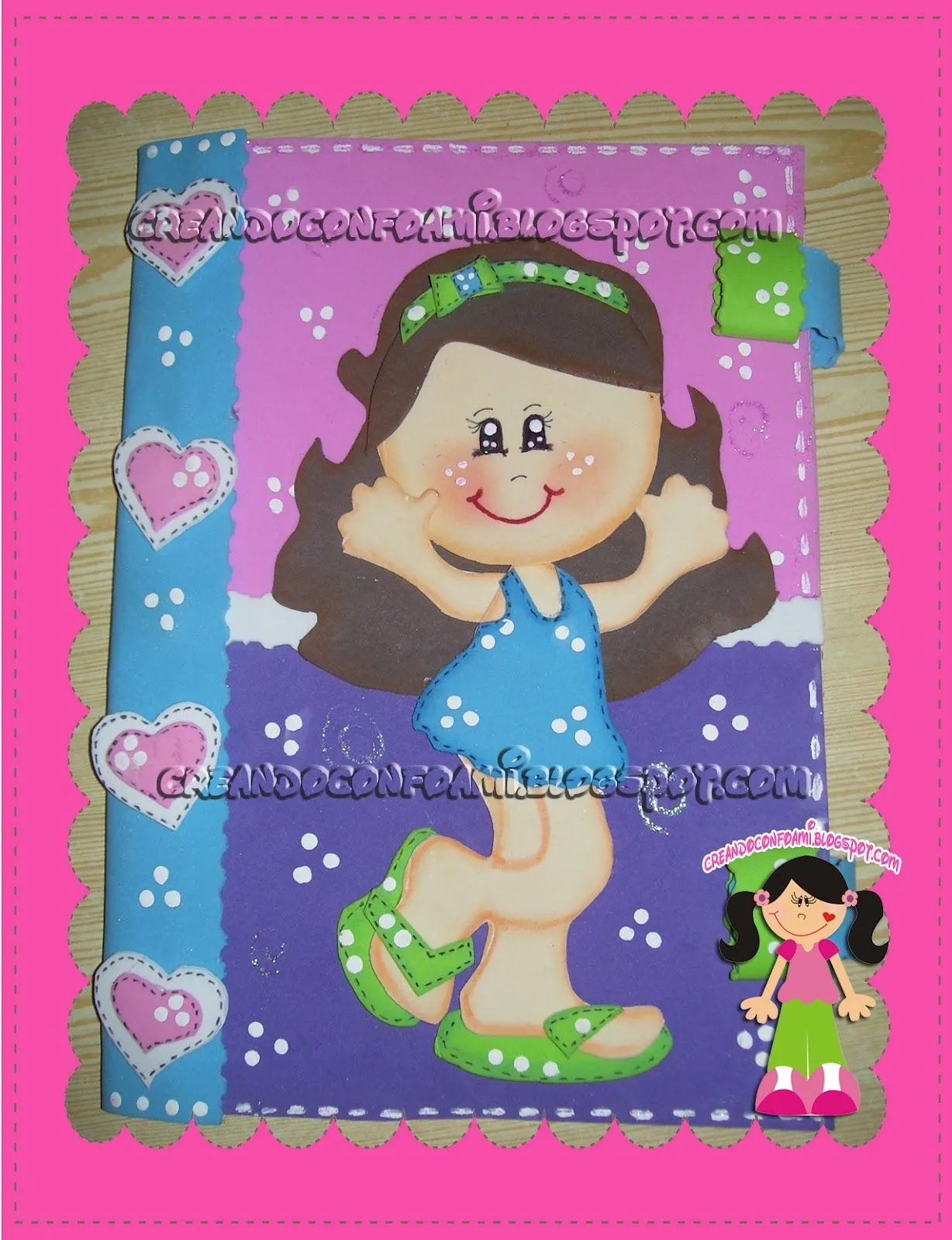 Moldes de foami para decorar carpetas - Imagui