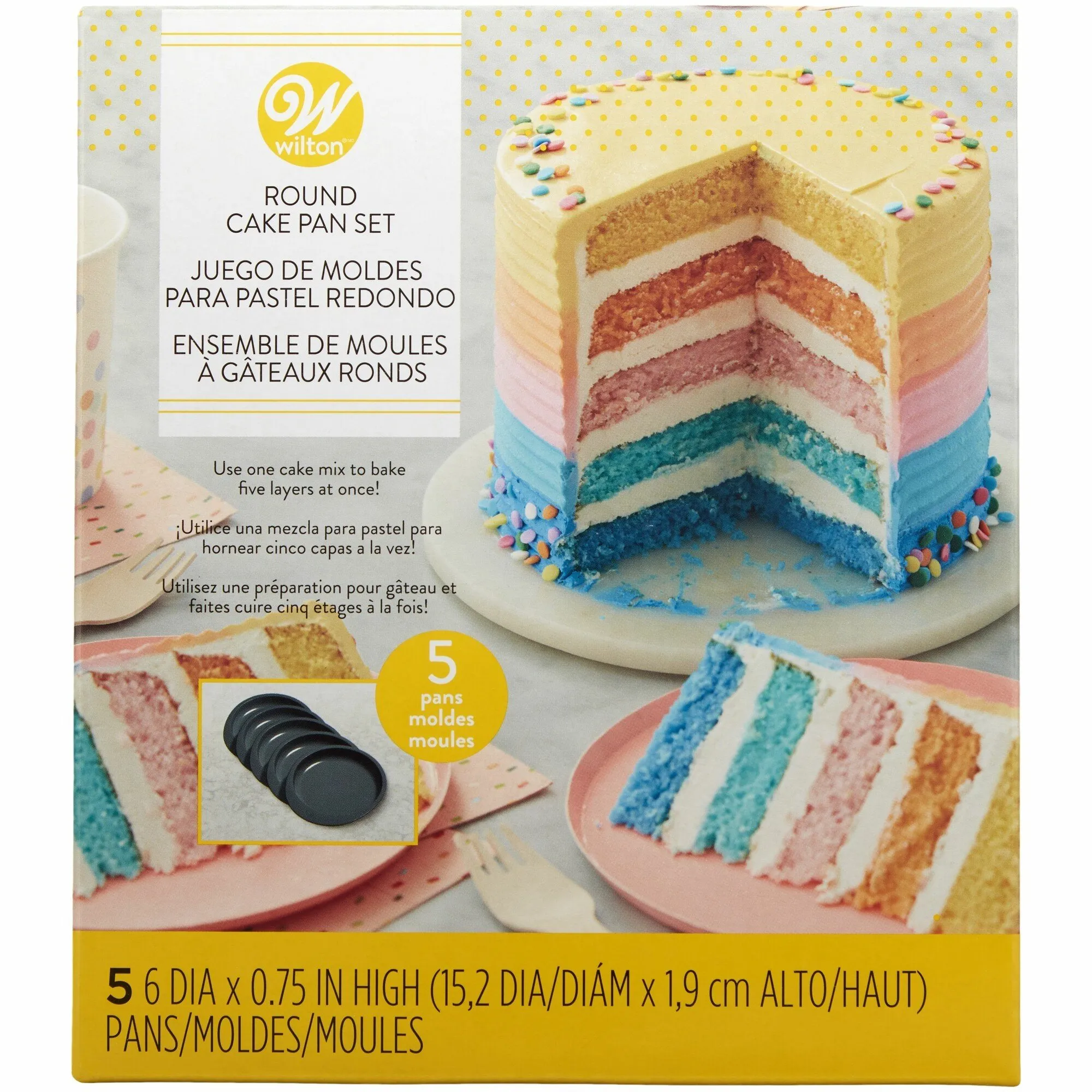 Moldes Easy Layers 5 Capas -15cm- Set/5 Wilton - Teresa Muntané - Cake  Designer