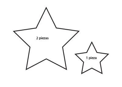 Moldes y Figuras de Sucha Foami: moldes de estrellas