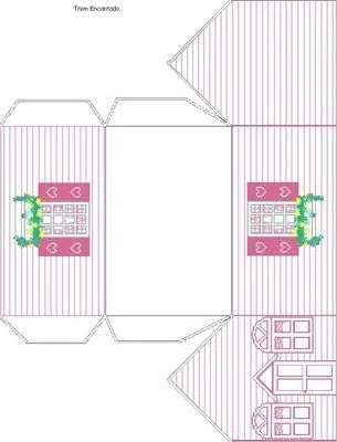 MOLDES PARA FAZER CASAS DE PAPEL. IMPRIMIR, RECORTAR E MONTAR ...