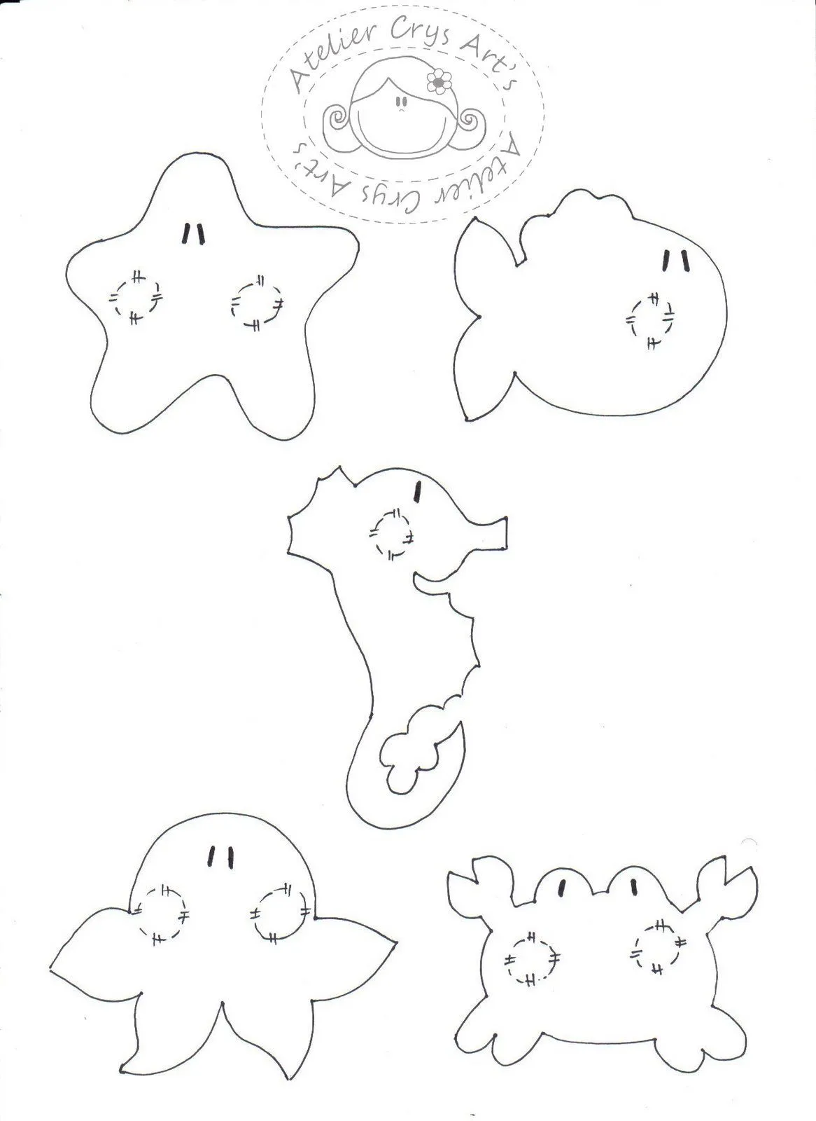 Moldes y Figuras de Sucha Foami: animalitos