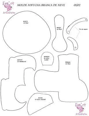 Moldes y Figuras de Sucha Foami: fofuchas planas