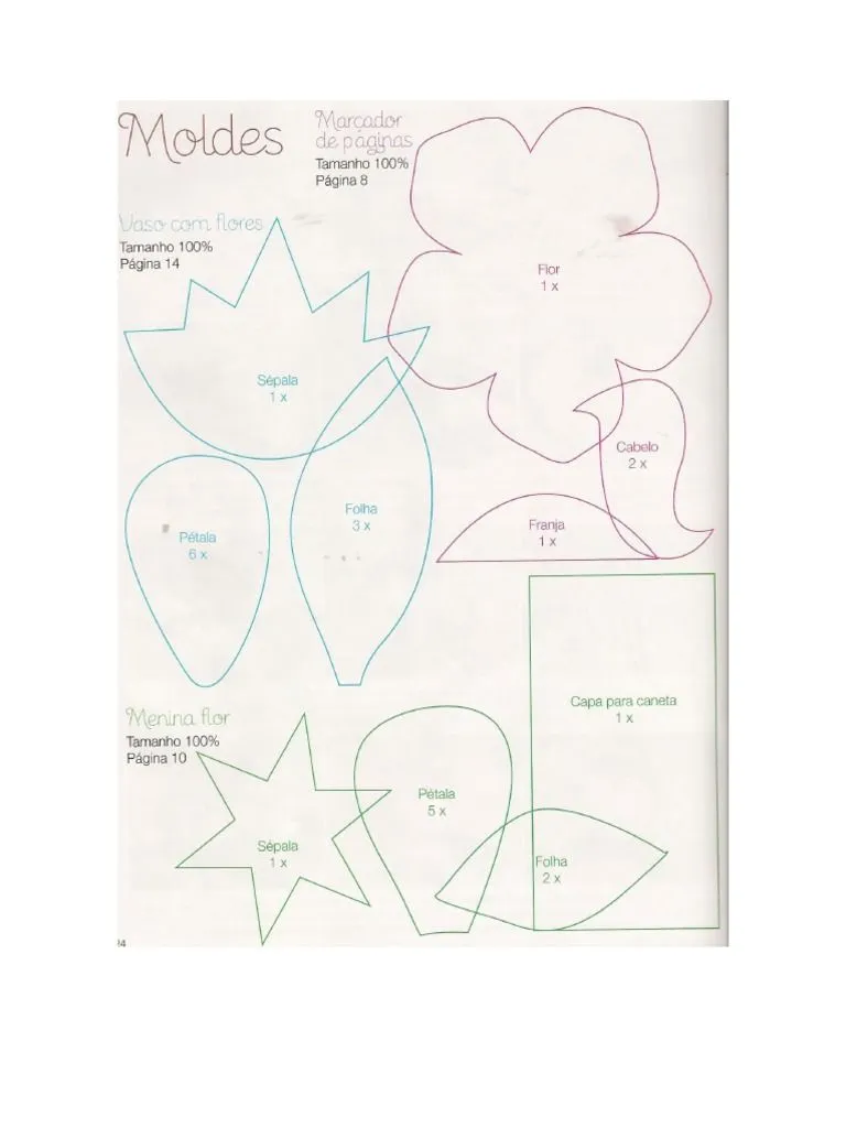 Moldes de Flores y Animales en Foami | PDF