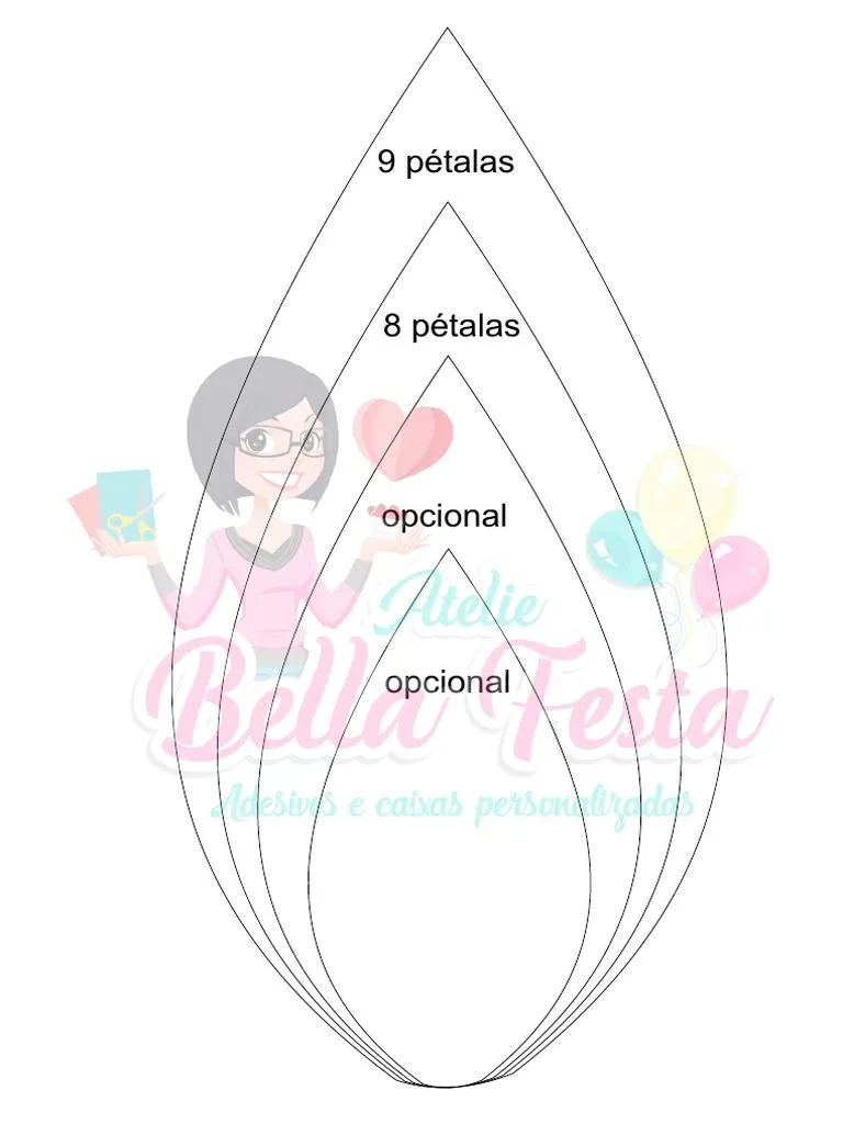 Moldes Flores Atelie Bella Festa - 6 | PDF