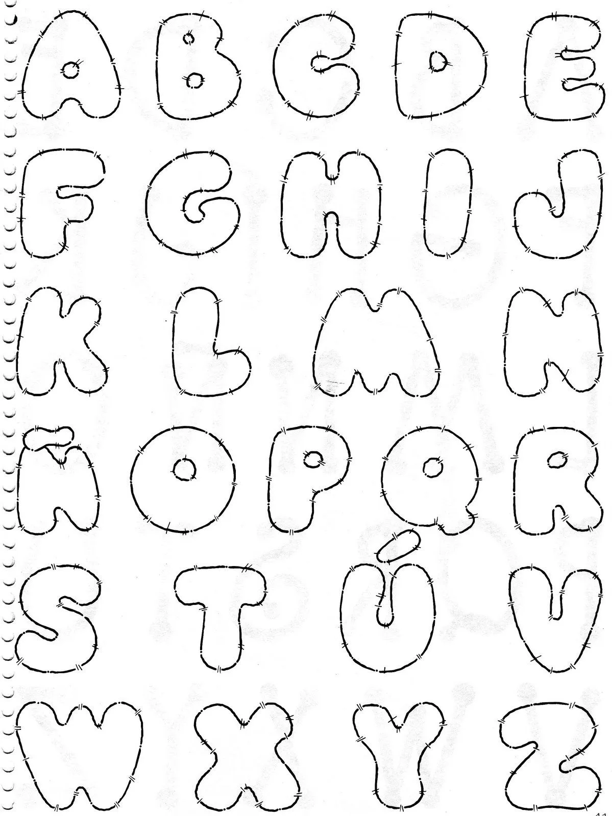 moldes flores foami para imprimir letra dibujos letras para ...