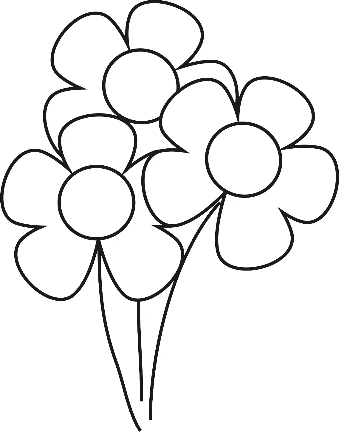 Imagenes de flores para colorear - Dibujos para colorear - IMAGIXS