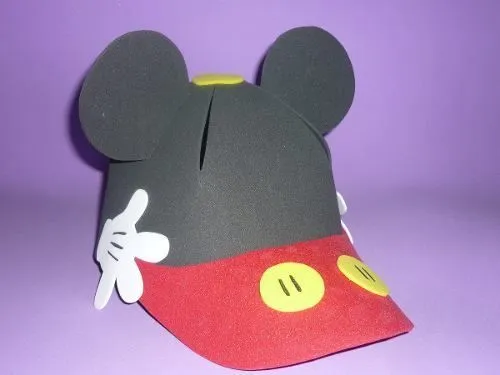 Moldes foamy gorras de Mickey Mouse - Imagui | foamy | Pinterest ...