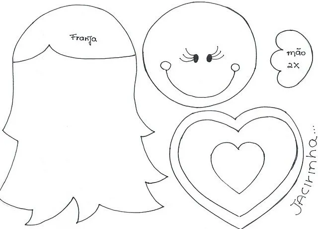 Fofuchas planas para moldes de bebés - Imagui