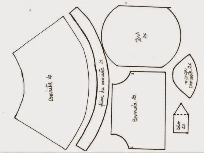 Moldes de fofucho Filipe Espoleta - Todo en Goma Eva