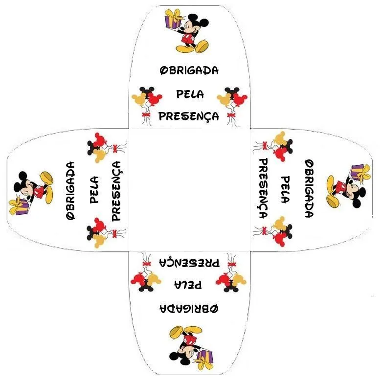 Moldes de forminhas do Mickey Mouse ~ BAÚ DE ARTES