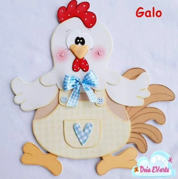 Moldes de gallinas para goma Eva... - Moldes para Foami | Facebook in 2023  | Foam art, Crafts, Paper piecing