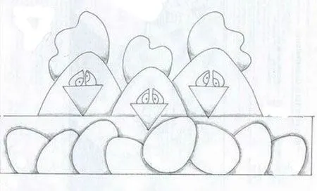 Moldes para hacer gallinas - Imagui