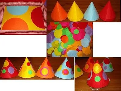 Moldes de gorros de cumpleaños - Imagui