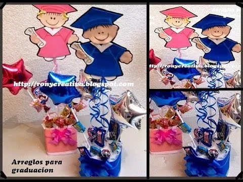 Imágenes de centros de mesa para graduaciones de foami - Imagui