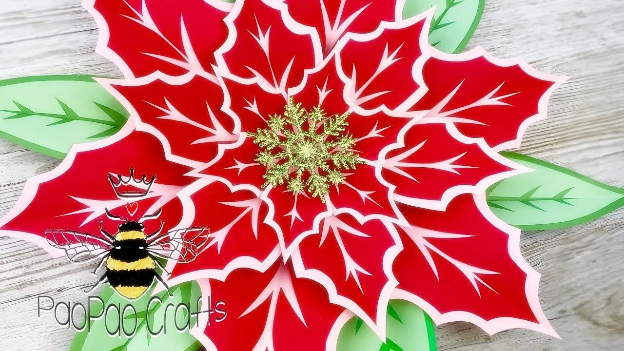 Moldes Gratis | Flor de Pascua | Noche Buena | Flor Navidad | Poinsettia  Flower - YouTube