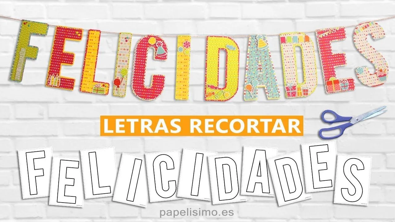 Moldes gratis letras para hacer letreros y guirnaldas | Manualidades