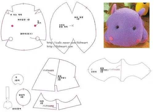 Molde de hipopotamo - Imagui