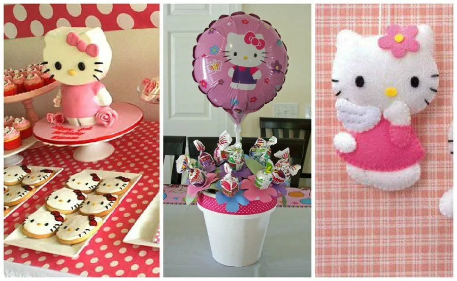 Moldes e ideas para un cumpleaños de Hello kitty | Manualidades