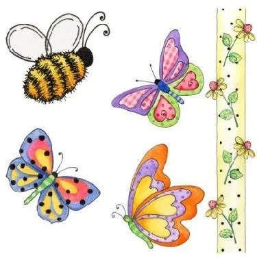MOLDES INFANTILES PARA NIÑOS:MARIPOSAS DE COLORES : ACTIVIDADES ...