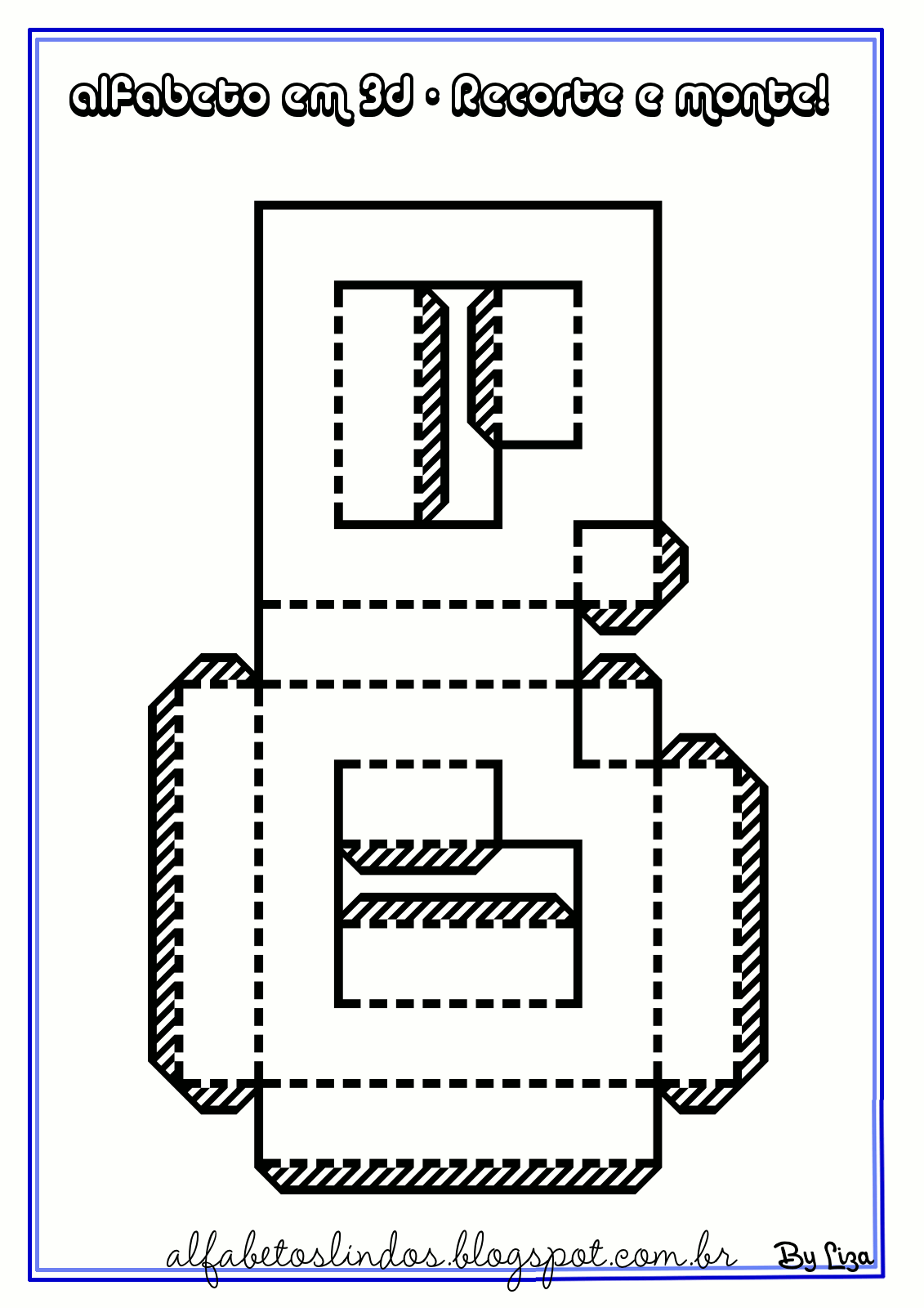 Moldes de letras en 3D para imprimir - Imagui