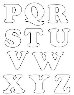 Moldes de letras gordas - Imagui