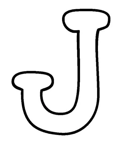 Moldes de letras j - Imagui