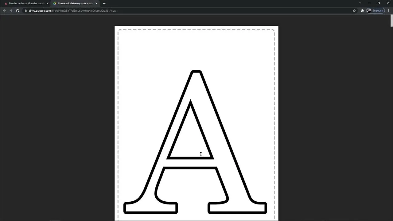 Moldes de Letras Grandes para Imprimir y Recortar Word y PDF.  https://a.elyex.com/p26 - YouTube