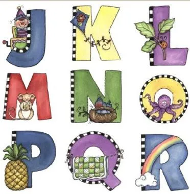 MOLDES DE LETRAS Y NUMEROS