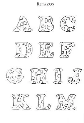 Molde de letras para baby shower - Imagui