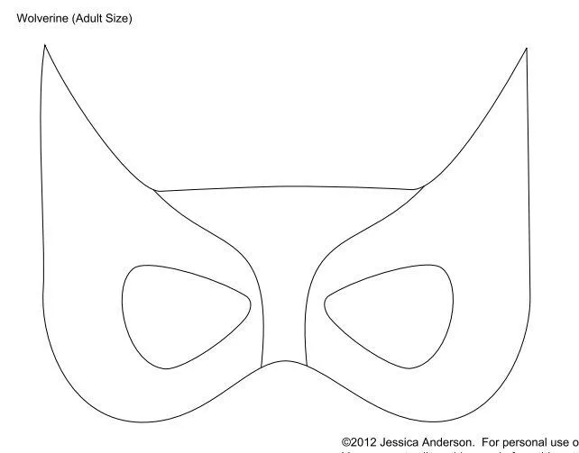 9 Moldes para hacer lindos antifaces de superhéroes para niños ~ lodijoella