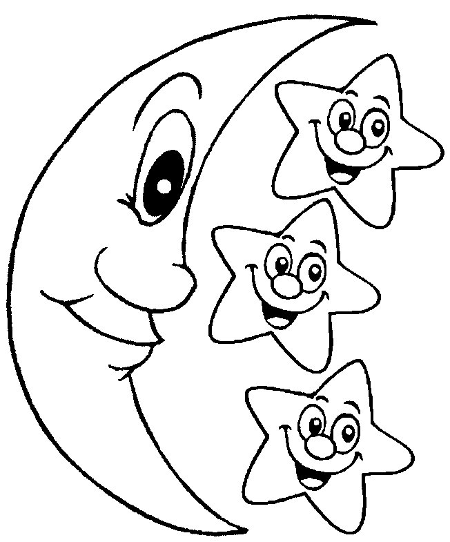 moldes de lunas Colouring Pages