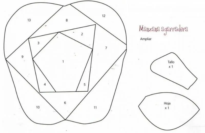 Moldes de manzanas - Imagui