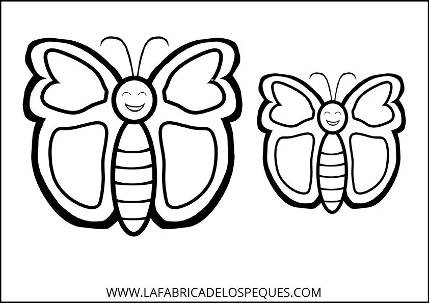 Moldes de mariposas para manualidades. - La fábrica de los peques