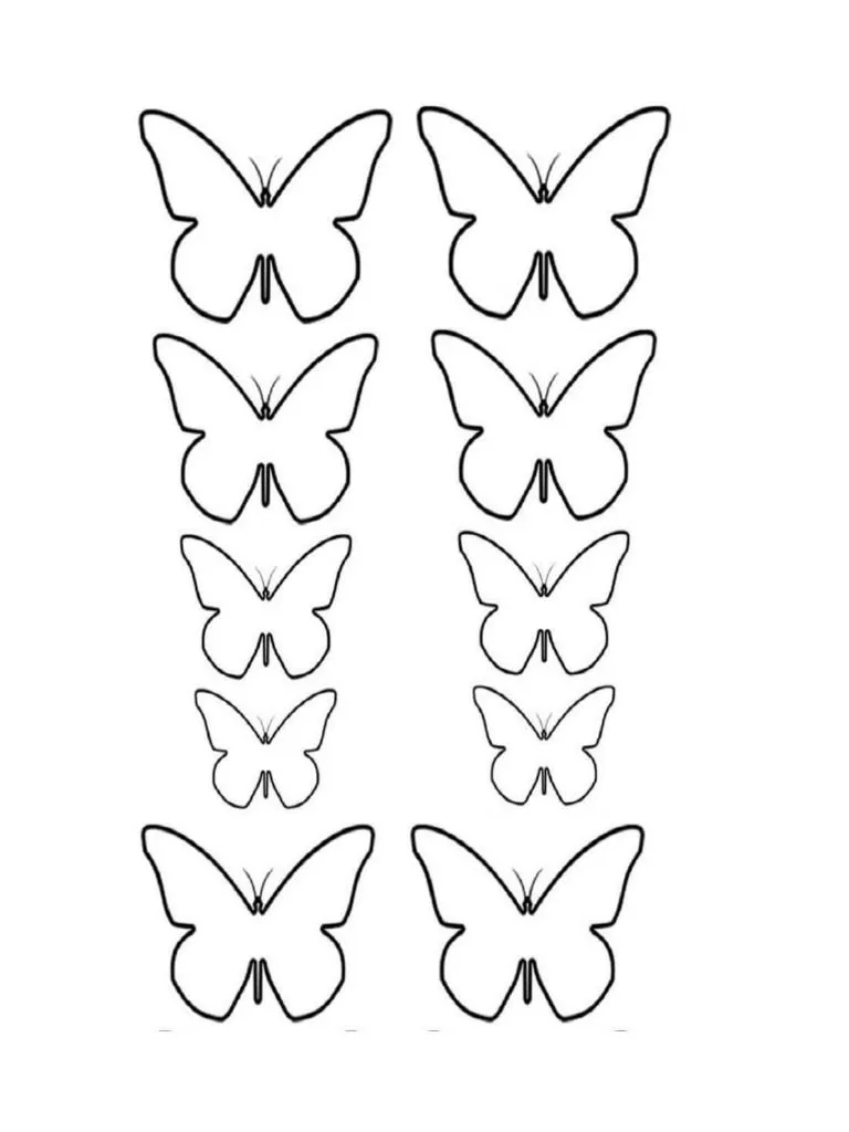 Moldes Mariposas | PDF