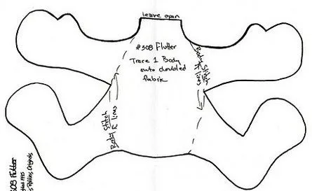 Moldes de mariposas en tela - Imagui