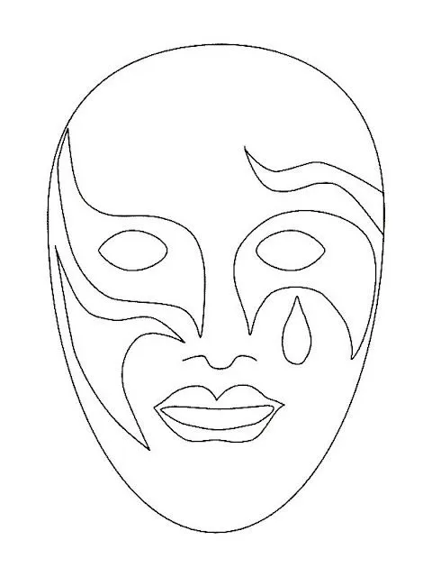 Mascaras para carnaval niños - Dibujos para colorear - aColorear