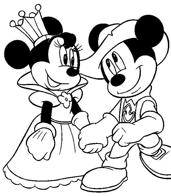 Imagens da minnie e do mickey para imprimir e colorir - O Mundo ...