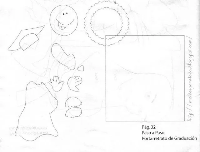 Moldes de muñecos de graduación en foami - Imagui