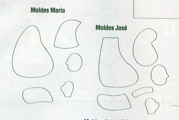 Moldes de nacimientos navideños en foami - Imagui