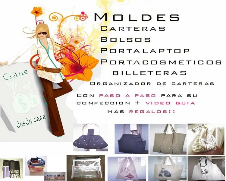 Moldes de bolsos gratis - Imagui