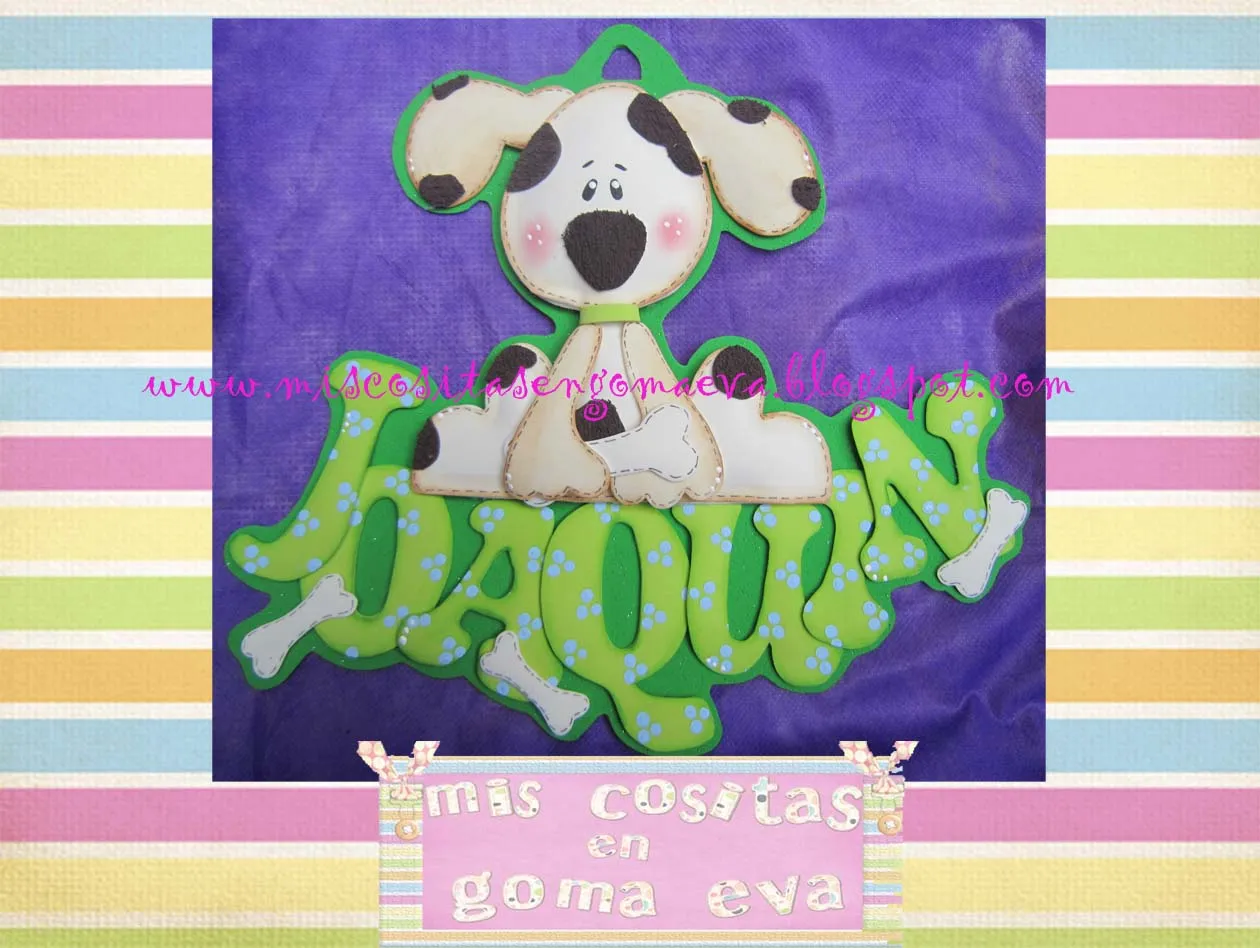 Moldes para hacer perros en goma eva - Imagui