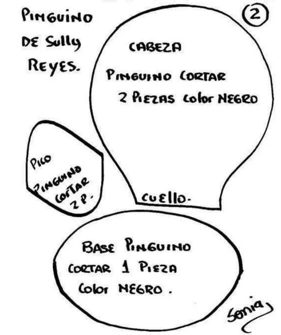 Moldes para hacer pinguinos de navidad y muñecos de nieve ~ Solountip.com