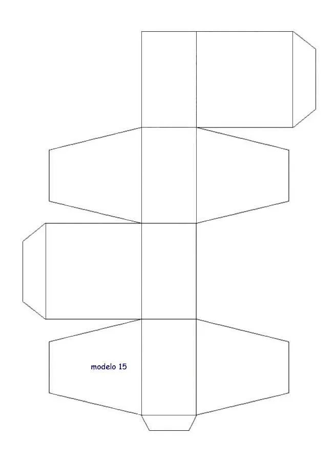 Moldes o plantillas para hacer cajas de cartón. | Quiero más diseño