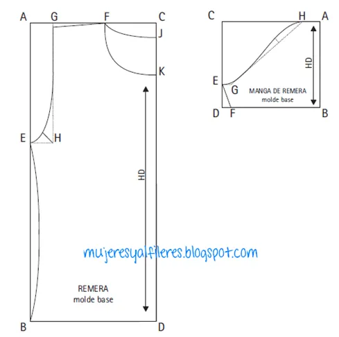 Moldes para remeras - Imagui