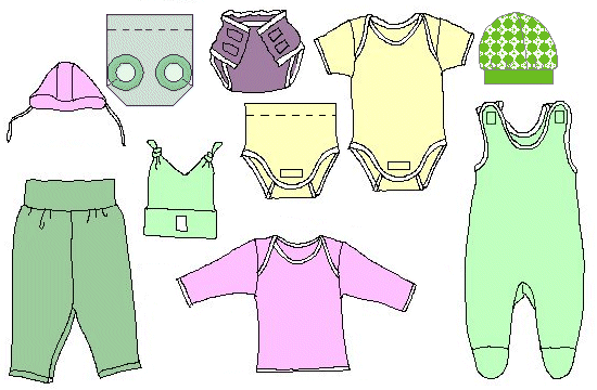 Plantillas para ropa de bebé - Imagui