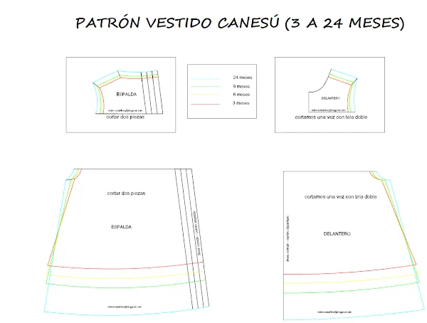 Moldes de ropa para bebés gratis - Imagui