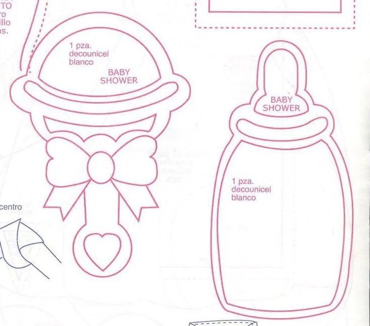 Moldes de ropita para baby shower en foami – ConMoldes.com