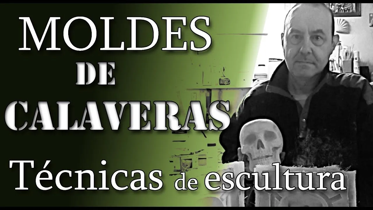 ⭕Moldes de silicona para calaveras de resina de poliuretano